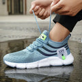 Zapatos deportivos informales para hombre, zapatillas ligeras transpirables, zapatillas de correr negras de malla para exteriores, zapatillas deportivas para correr Tenis para caminar
