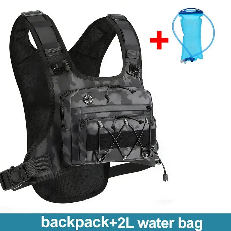 Chaleco de Hidratación para Correr, Ciclismo, Senderismo, Carreras de Bicicleta, Maratón, Bolsa Deportiva Táctica para Hombres y Mujeres, Mochila de Camping
