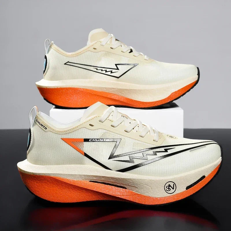 Zapatillas para correr especialidad tabla de carbono maratón hombres deportes transpirables ligeros mujeres cómodas zapatillas deportivas