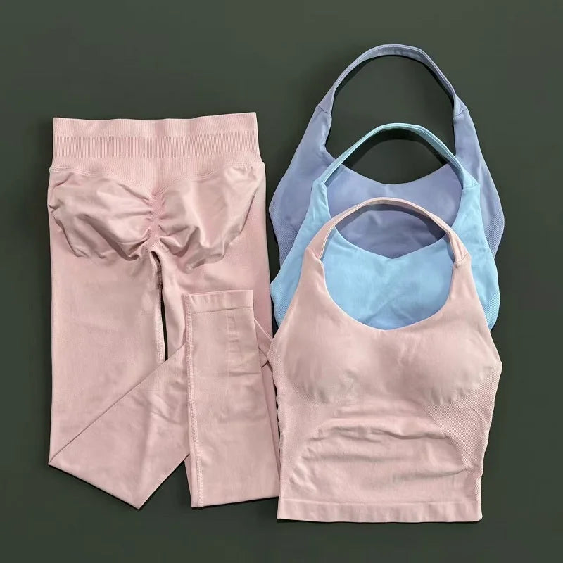 Conjunto Fitness 2 Piezas para Mujer – Top + Leggings