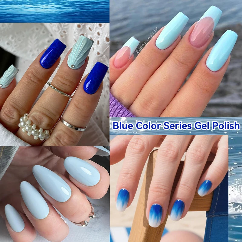 LILYCUTE-Juego de esmaltes en Gel para uñas, barniz semipermanente para manicura UV, serie café, 125 colores, 7ml, 6 unidades por Set