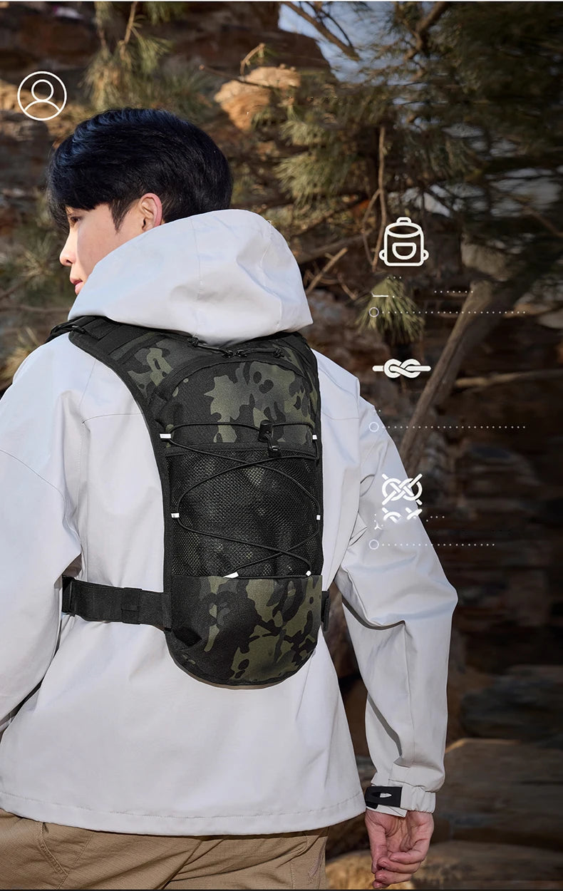 Chaleco de Hidratación para Correr, Ciclismo, Senderismo, Carreras de Bicicleta, Maratón, Bolsa Deportiva Táctica para Hombres y Mujeres, Mochila de Camping