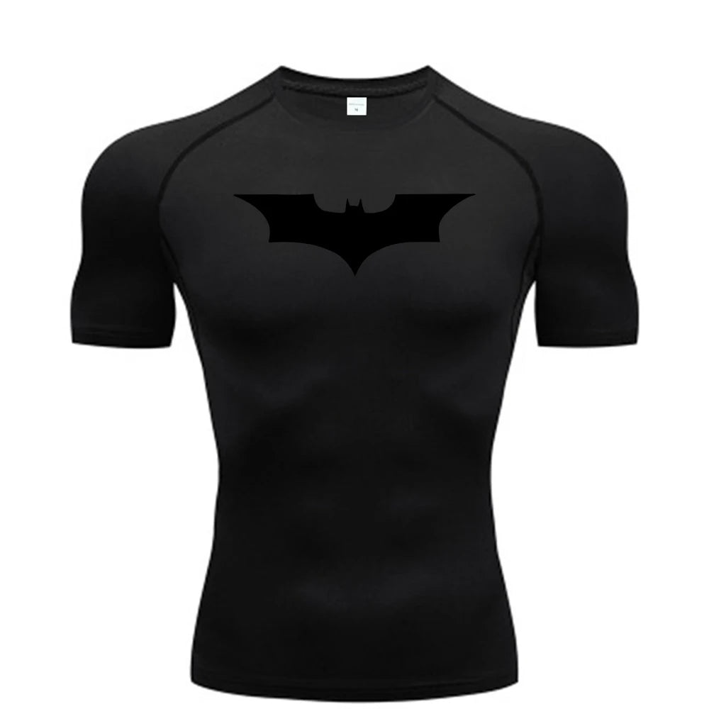 Camiseta de Compresión Hombre – Estampado Running & Fitness