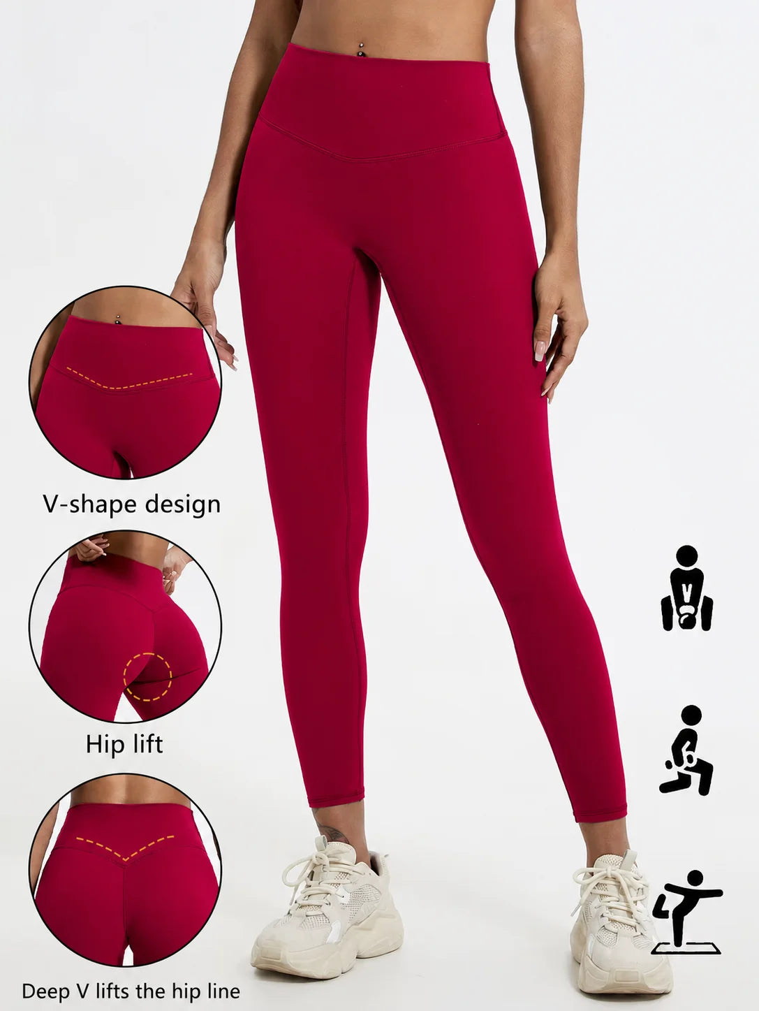 Leggings Deportivos Hearuisavy de Verano, Súper Suaves, de Cintura Alta, para Gimnasio, Yoga, Correr, Entrenamiento, con Efecto Push-Up, para Mujer