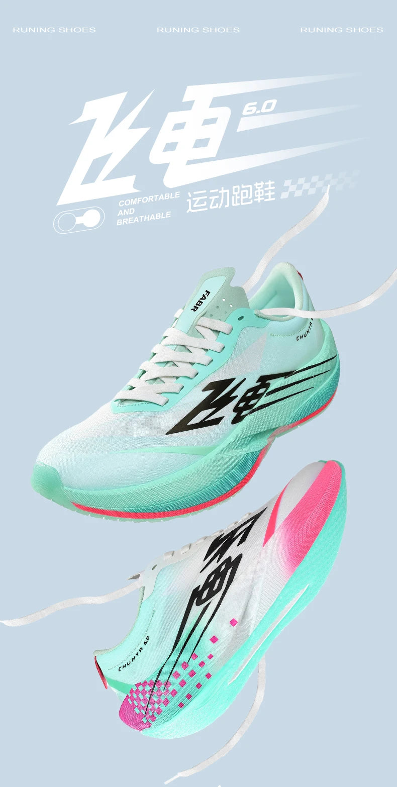 Zapatillas Running con Placa de Carbono – Ligeras y Transpirables