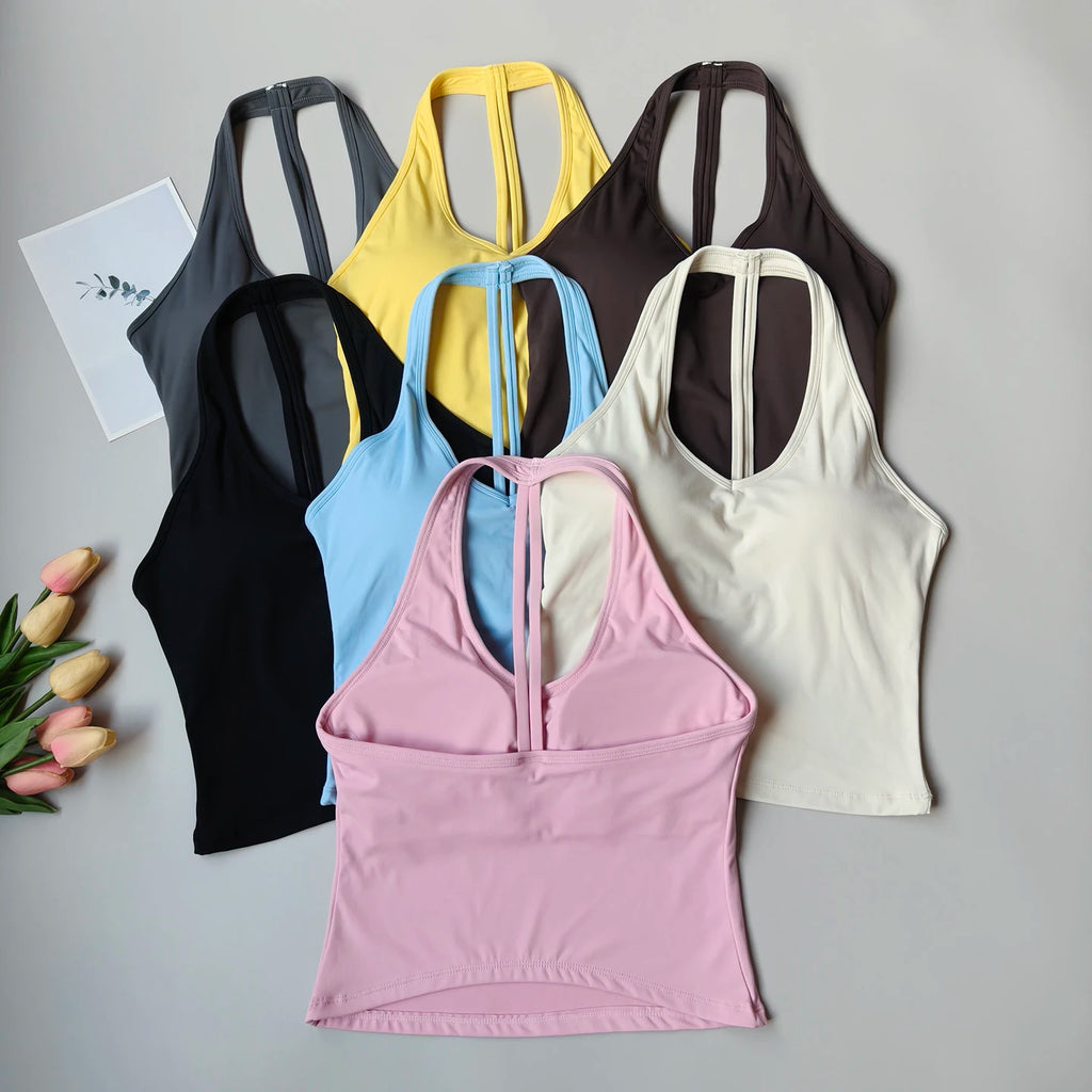 Sujetador Deportivo con Cuello en V | Yoga, Running y Fitness