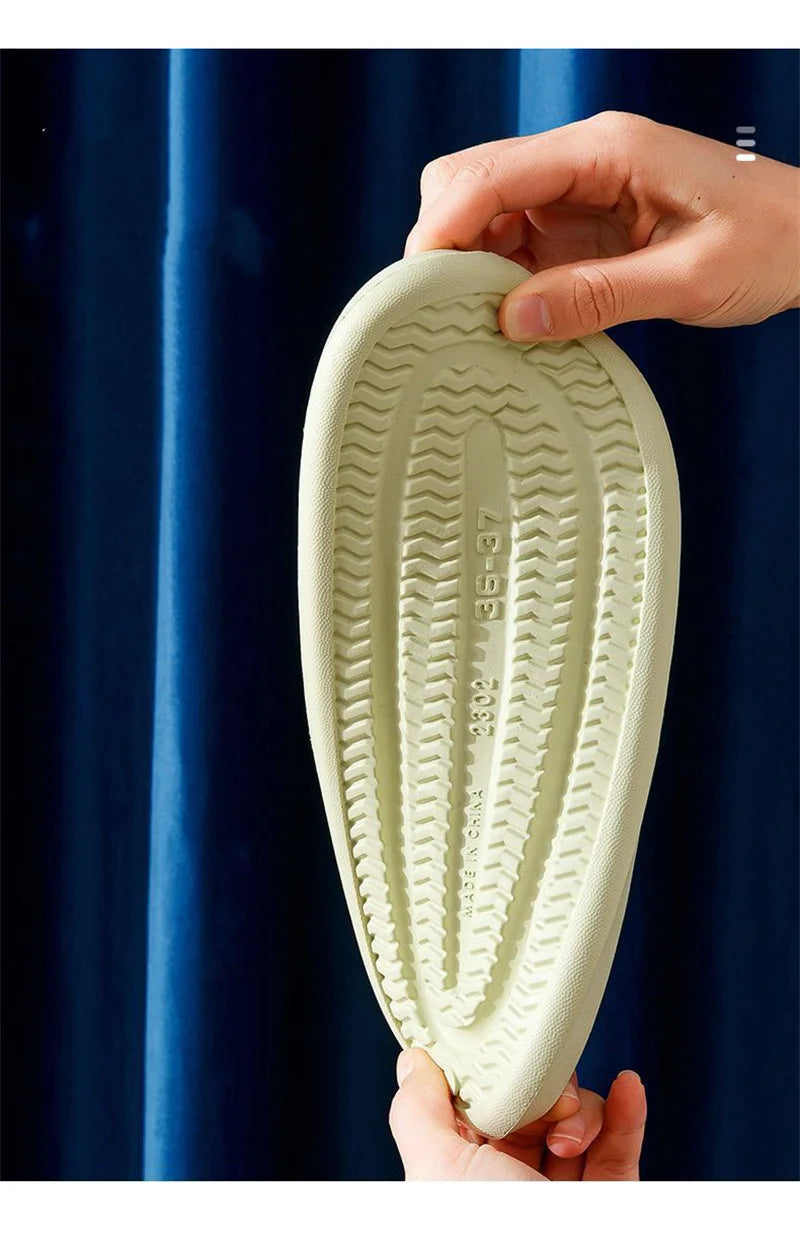 Chanclas antideslizantes para el baño, sandalias suaves de rana de dibujos animados, playa, Verano