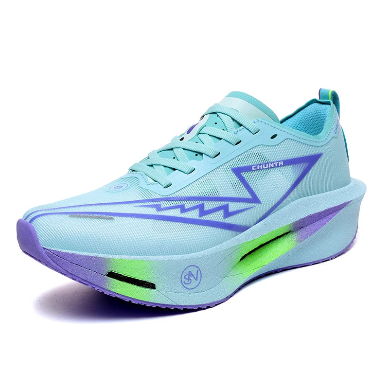 Zapatillas de Running Marathon para Hombre, con Placa de Carbono, Deportivas, Transpirables, Ligeras, Cómodas, Zapatillas Deportivas Chunta para Mujer