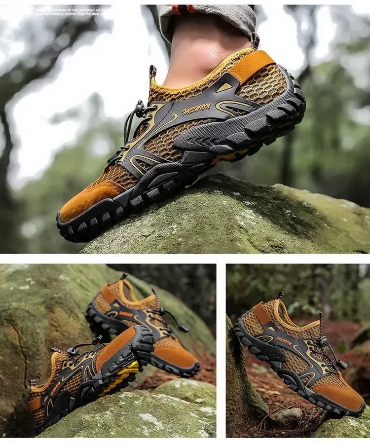 Zapatos resistentes al desgaste para Hombre, zapatillas de senderismo, Jogging, Trekking, rápido, al aire libre, Invierno, antideslizantes
