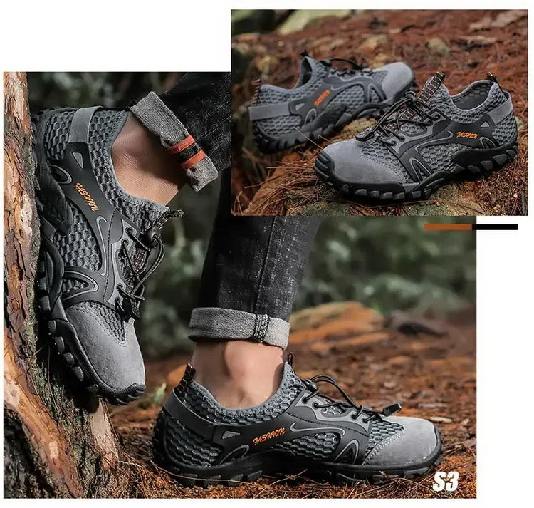 Zapatos resistentes al desgaste para Hombre, zapatillas de senderismo, Jogging, Trekking, rápido, al aire libre, Invierno, antideslizantes