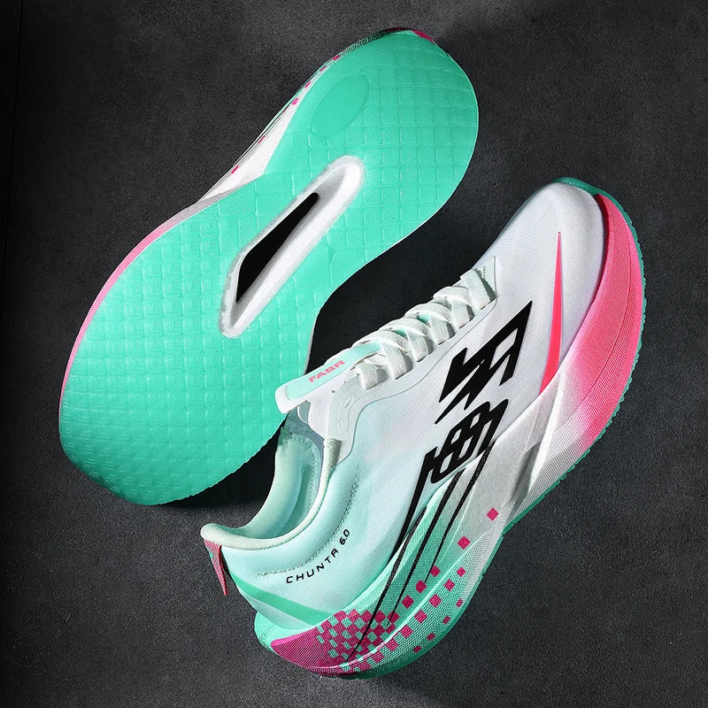 Zapatillas Running con Placa de Carbono – Ligeras y Transpirables