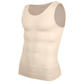 Camisa de compresión para hombre para moldeador de cuerpo, chaleco adelgazante, ropa interior ajustada para abdomen, camiseta sin mangas