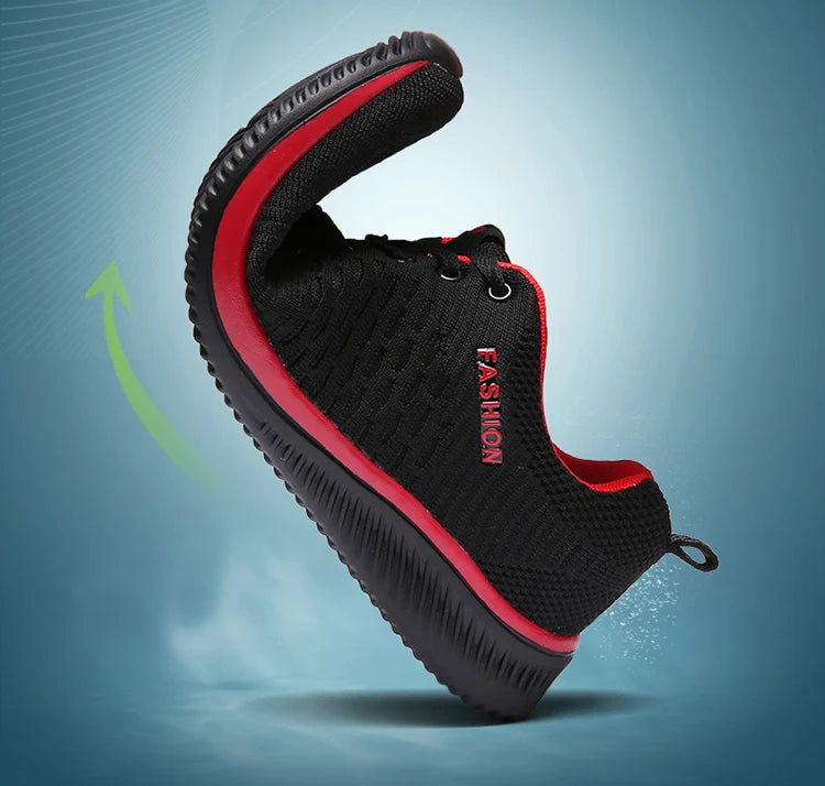 Zapatos de punto para correr para hombre, zapatillas de deporte informales a la moda para hombre, zapatillas deportivas transpirables atléticas para gimnasio, zapatillas ligeras para correr