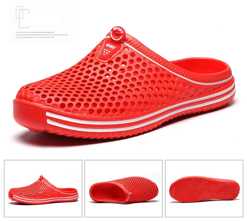 Sandalias cómodas para piscina para hombre, Zapatos de playa al aire libre de verano, zuecos de jardín sin cordones, zapatillas informales para ducha de agua, Zapatos Unisex