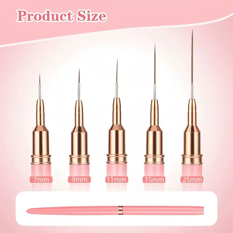 Pinceles para Nail Art – Set de 5