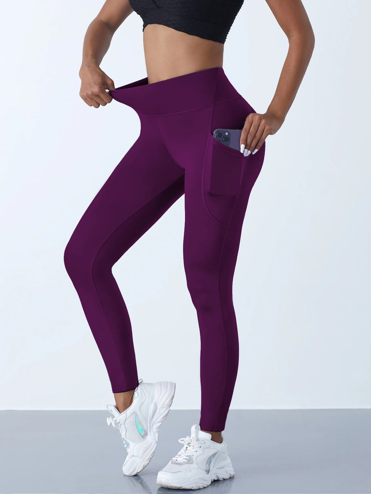 Leggings Deportivos de Cintura Alta | Bolsillos para Yoga y Fitness
