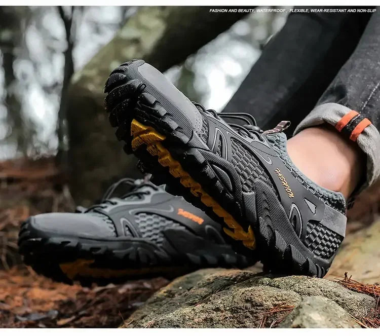 Zapatos resistentes al desgaste para Hombre, zapatillas de senderismo, Jogging, Trekking, rápido, al aire libre, Invierno, antideslizantes