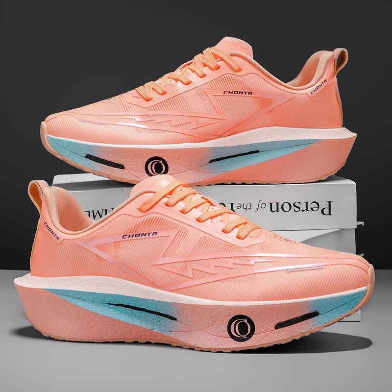 Zapatos deportivos informales y cómodos para hombre, a la moda, con parte superior de tela transpirable, antideslizantes, resistentes al desgaste, suela que absorbe los golpes, zapatos informales con cordones y punta r