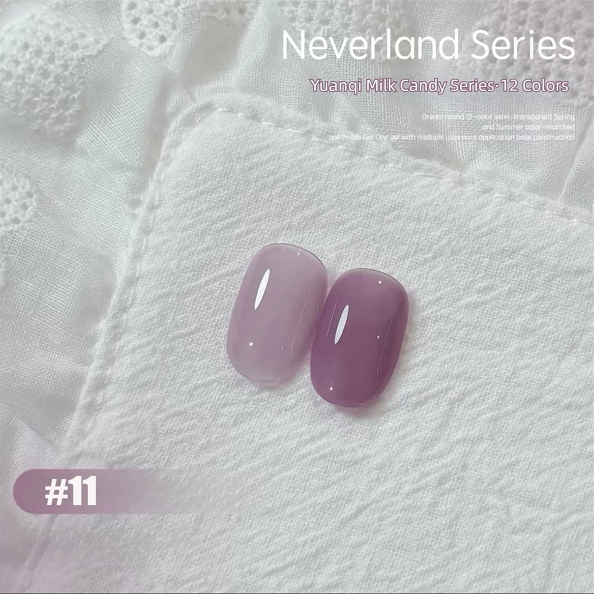 MAINEL 1-12 Uds. Esmalte de Uñas en Gel UV Brillante Nude de Moda, Cosméticos para Uñas, Puntas de Gel para Uñas, Barniz de Uñas