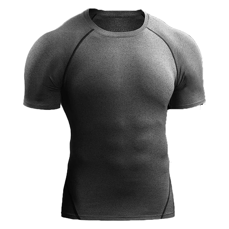 Camiseta de Compresión Hombre – Running, Gym & Fitness