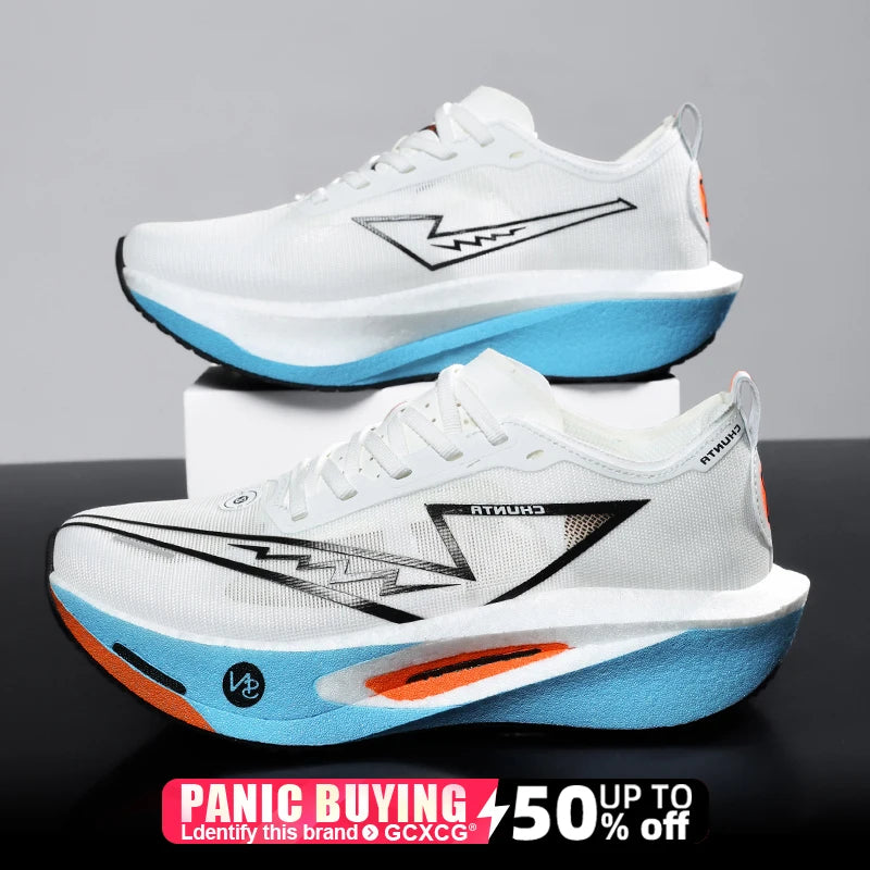 Zapatillas para Correr con Placa de Carbono, Especializadas para Maratón, Deportivas, Transpirables, Ligeras, Cómodas, Antideslizantes, para Hombre y Mujer