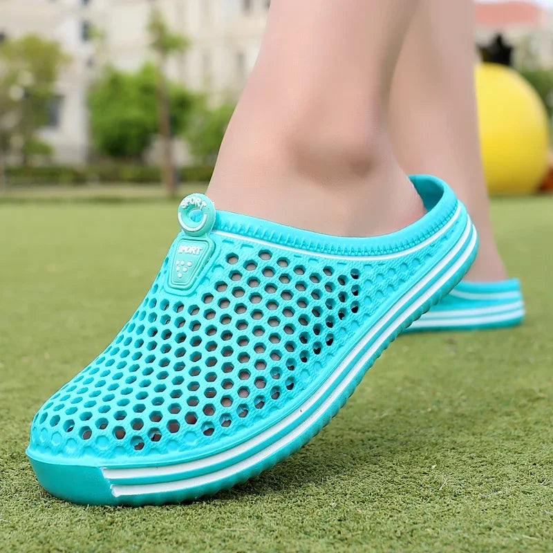 Sandalias cómodas para piscina para hombre, Zapatos de playa al aire libre de verano, zuecos de jardín sin cordones, zapatillas informales para ducha de agua, Zapatos Unisex