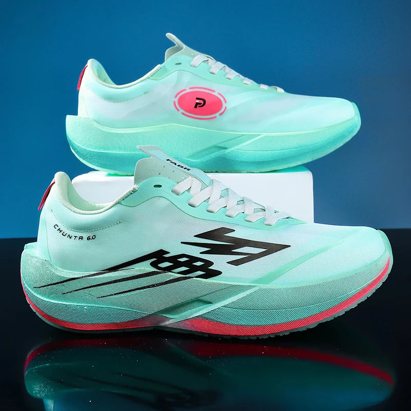 Zapatillas Running con Placa de Carbono – Ligeras y Transpirables