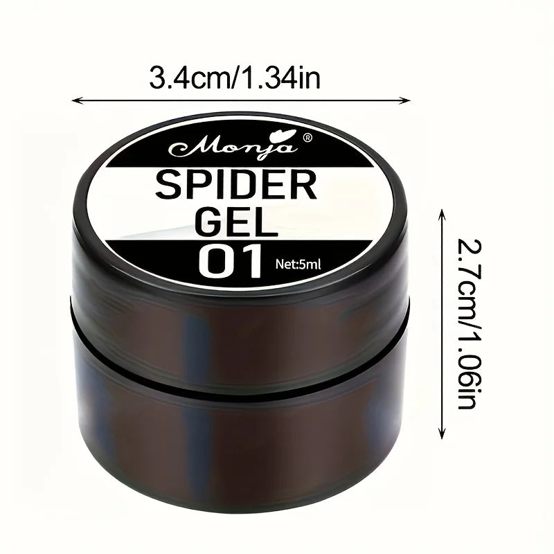 Esmalte de Gel Elástico para Decoración de Uñas, para Tallar y Pintar Diseños, 4 Colores