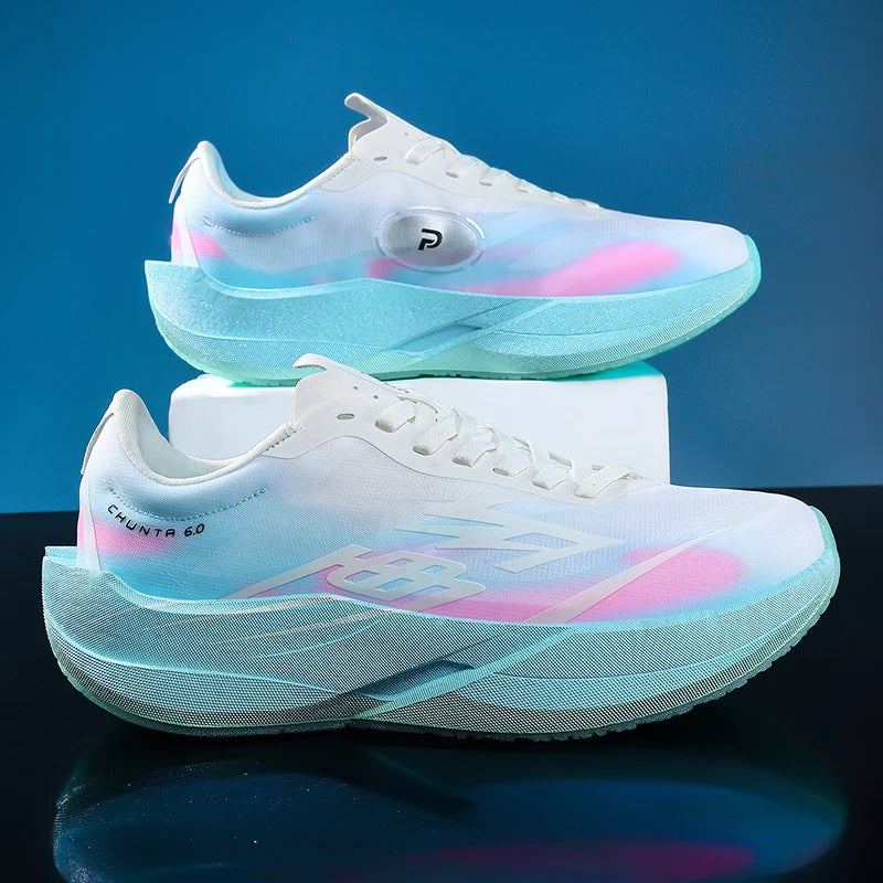 Zapatillas Running con Placa de Carbono – Ligeras y Transpirables