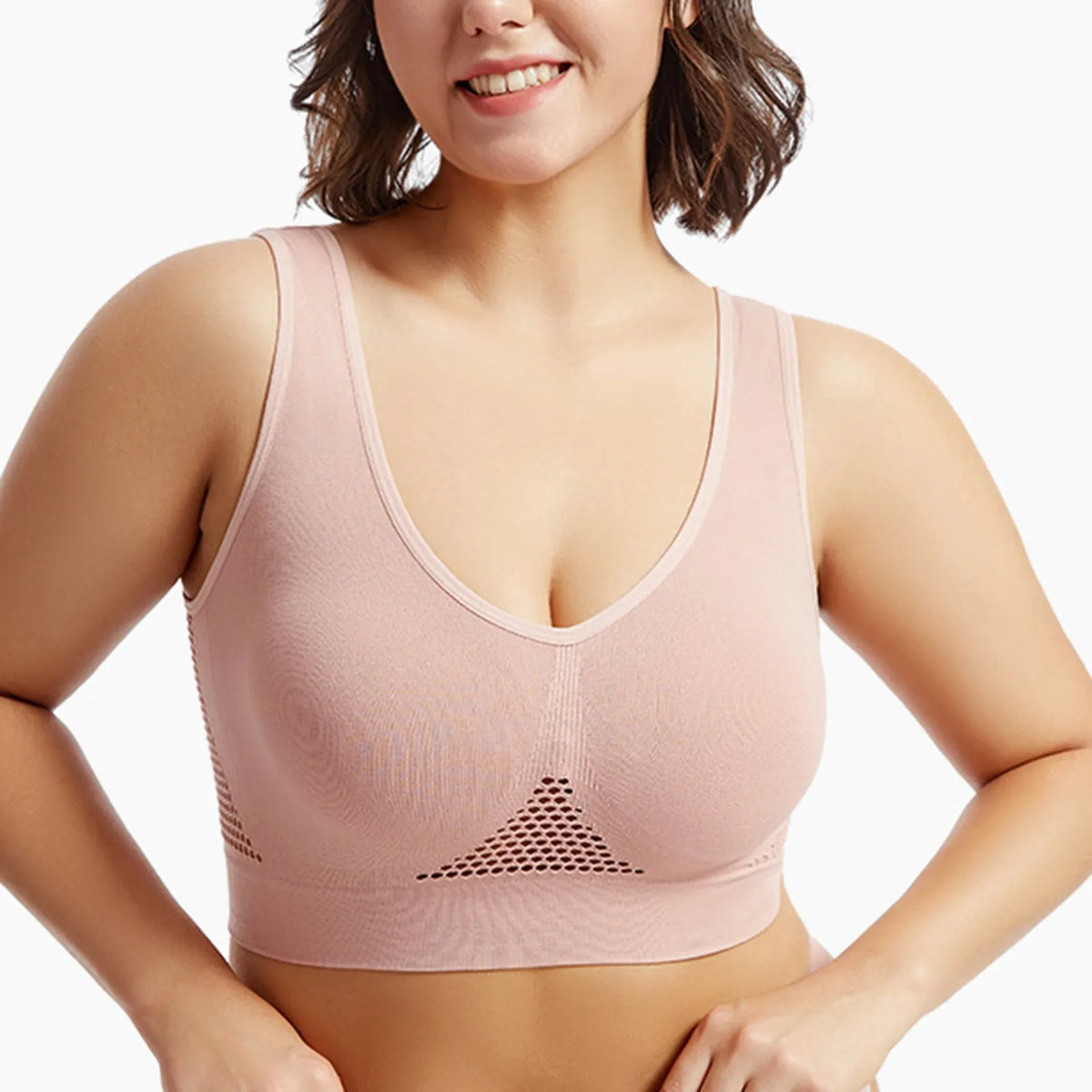 Parte de atrás bonita, Sujetador deportivo a prueba de golpes para correr, Fitness, colección superior antiflacidez, soporte suave, chaleco de Yoga de alta resistencia para mujer