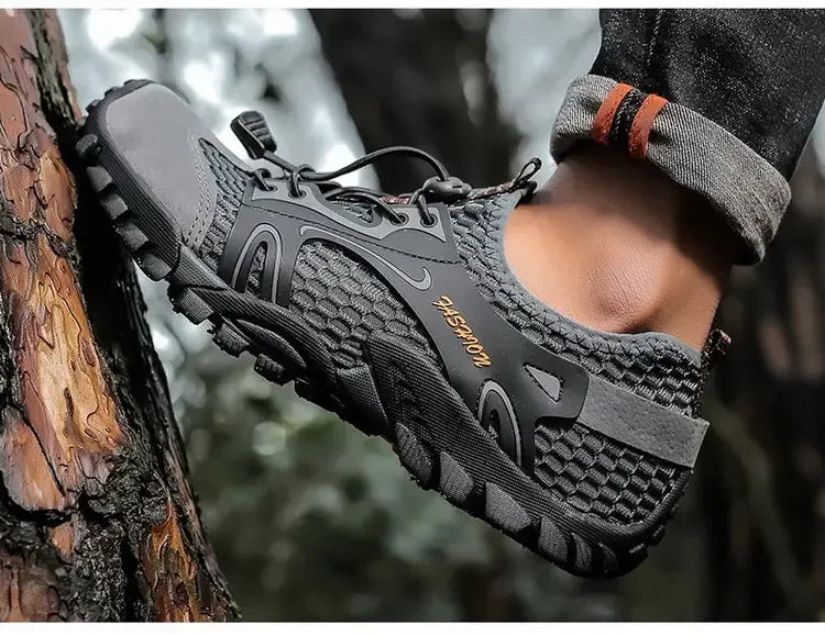 Zapatos resistentes al desgaste para Hombre, zapatillas de senderismo, Jogging, Trekking, rápido, al aire libre, Invierno, antideslizantes