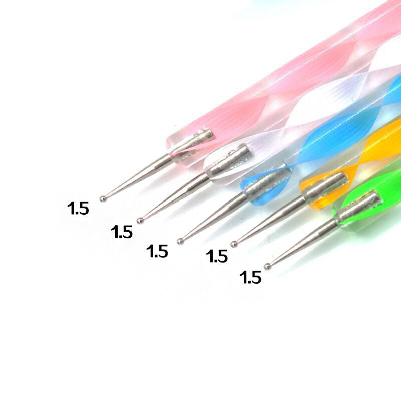 Juego de pinceles para decoración de uñas, 20/15 unidades, polvo líquido para manicura, tallado, esmalte de uñas en Gel UV, pluma de pintura, herramienta de construcción de extensión acrílica para uñas