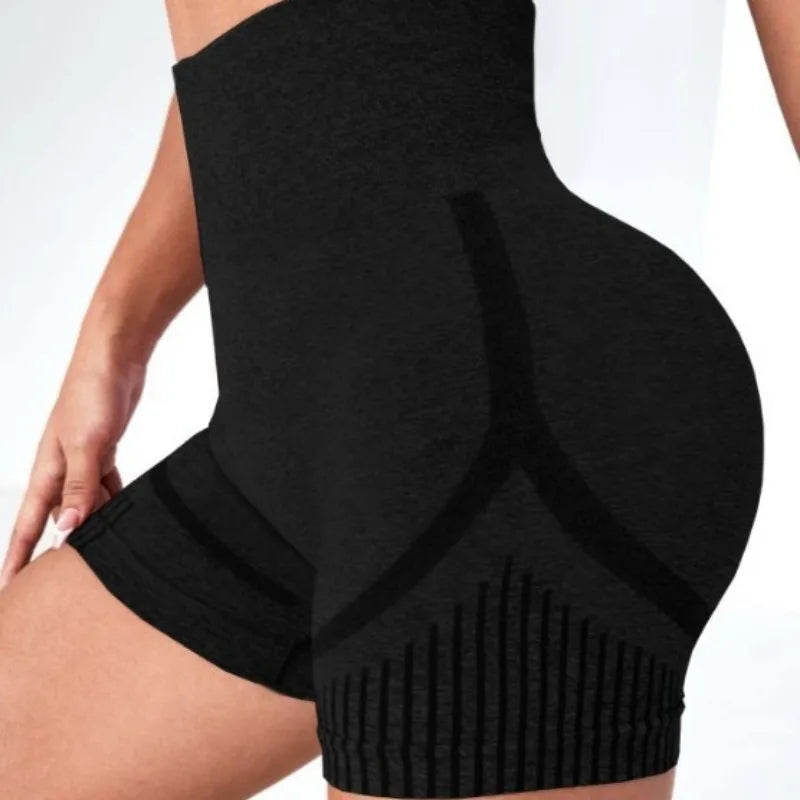 Pantalones Cortos de Yoga Mujer – Sin Costuras y Alta Elasticidad