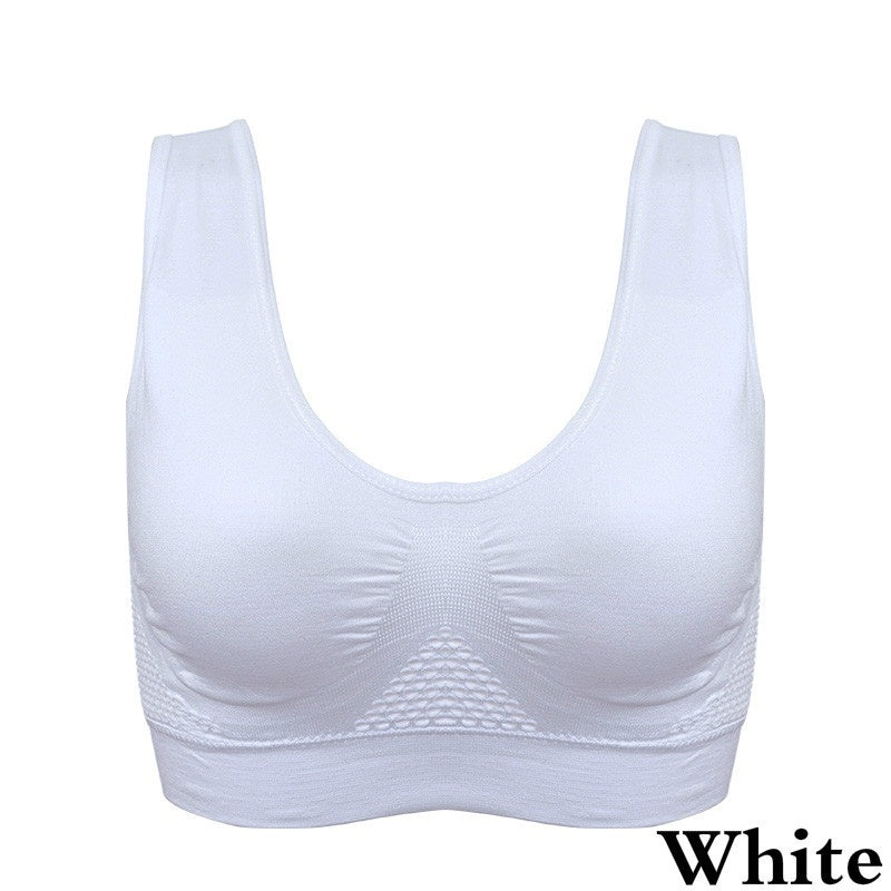 Chaleco deportivo transpirable para mujer, sujetador absorbente para el sudor, almohadilla a prueba de golpes, Top deportivo para pista y campo, gimnasio, correr, Fitness