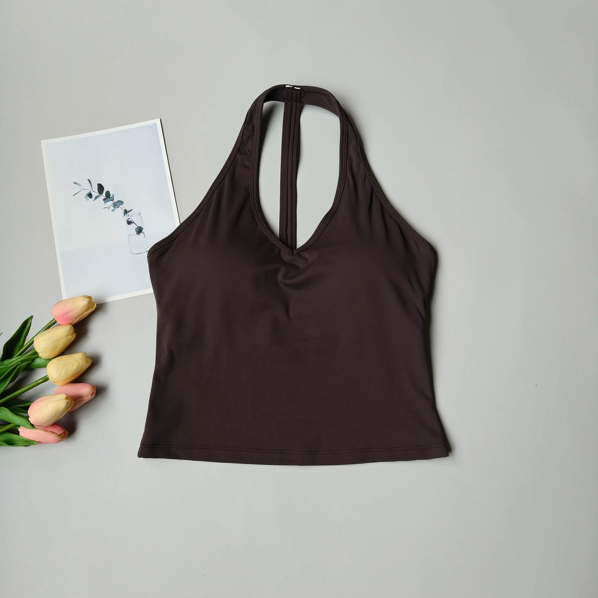 Sujetador Deportivo con Cuello en V | Yoga, Running y Fitness