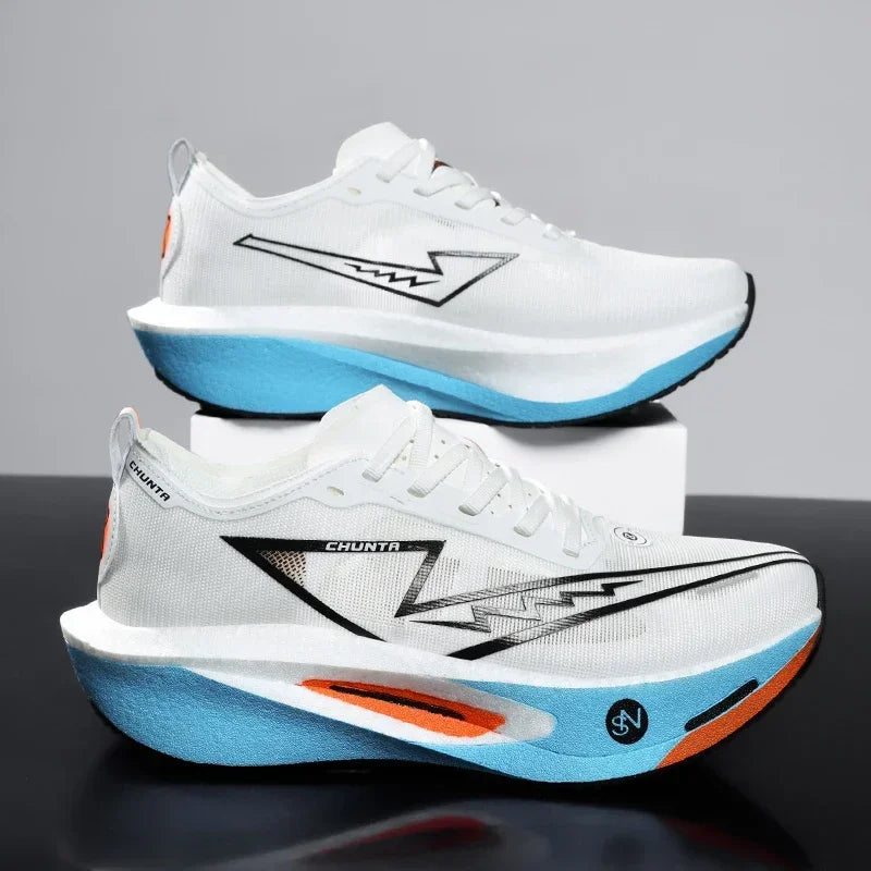 Zapatillas para correr especialidad tabla de carbono maratón hombres deportes transpirables ligeros mujeres cómodas zapatillas deportivas