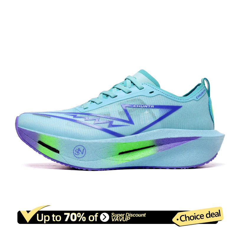 Zapatillas de Running Marathon para Hombre, con Placa de Carbono, Deportivas, Transpirables, Ligeras, Cómodas, Zapatillas Deportivas Chunta para Mujer