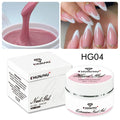 Gel duro de 30ML para extensión de uñas, Gel constructor blanco lechoso, refuerzo autonivelante, Gel para uñas, manicura de camuflaje
