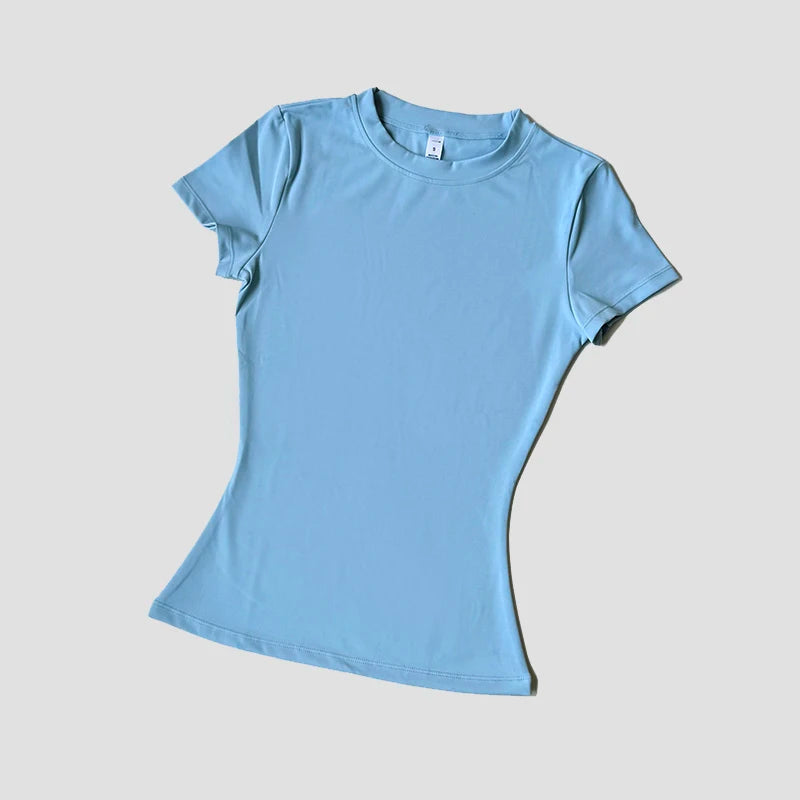 Camiseta Yoga Seamless Mujer – Manga Corta