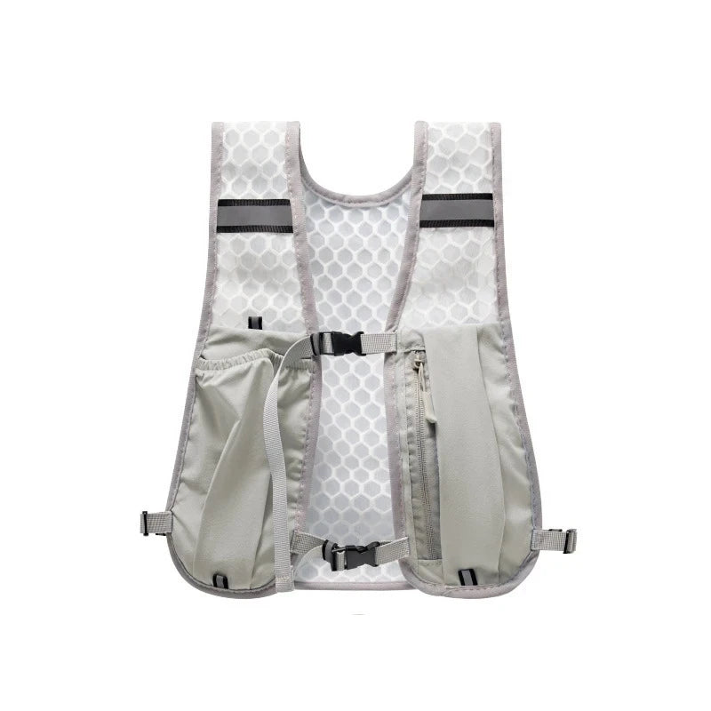 Chaleco Ligero para Correr con Soporte para Teléfono, Nueva Mochila de Hidratación Reflectante con Compartimento para Botella de Agua Deportiva