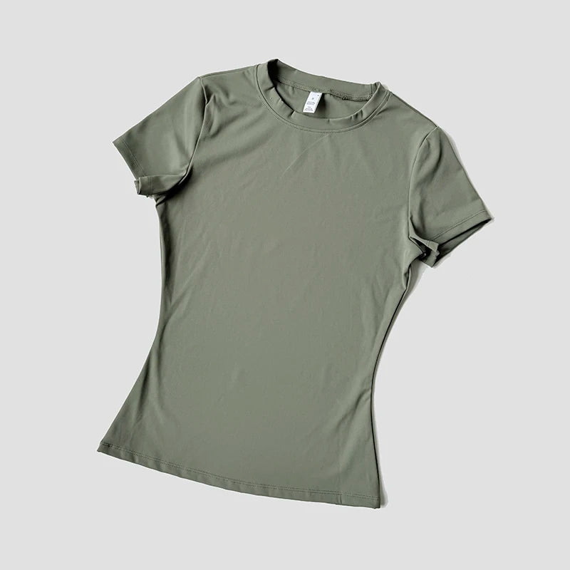 Camiseta Yoga Seamless Mujer – Manga Corta