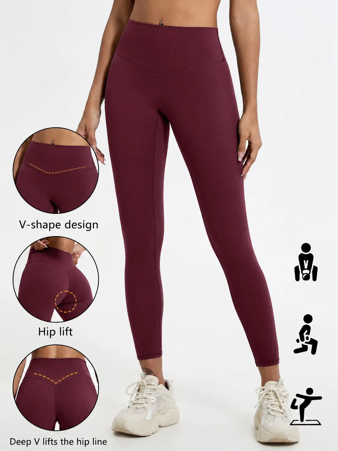 Leggings Deportivos Hearuisavy de Verano, Súper Suaves, de Cintura Alta, para Gimnasio, Yoga, Correr, Entrenamiento, con Efecto Push-Up, para Mujer