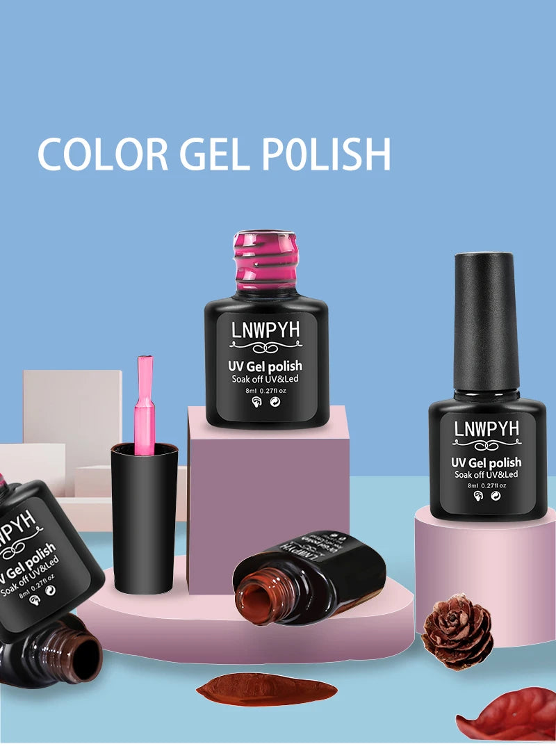 Kit de esmalte de uñas, Kit de uñas acrílico, juego de Gel de uñas de polietileno con lámpara de uñas, extensión de uñas, Gel de brillo, juego de herramientas de manicura de Gel de construcción UV