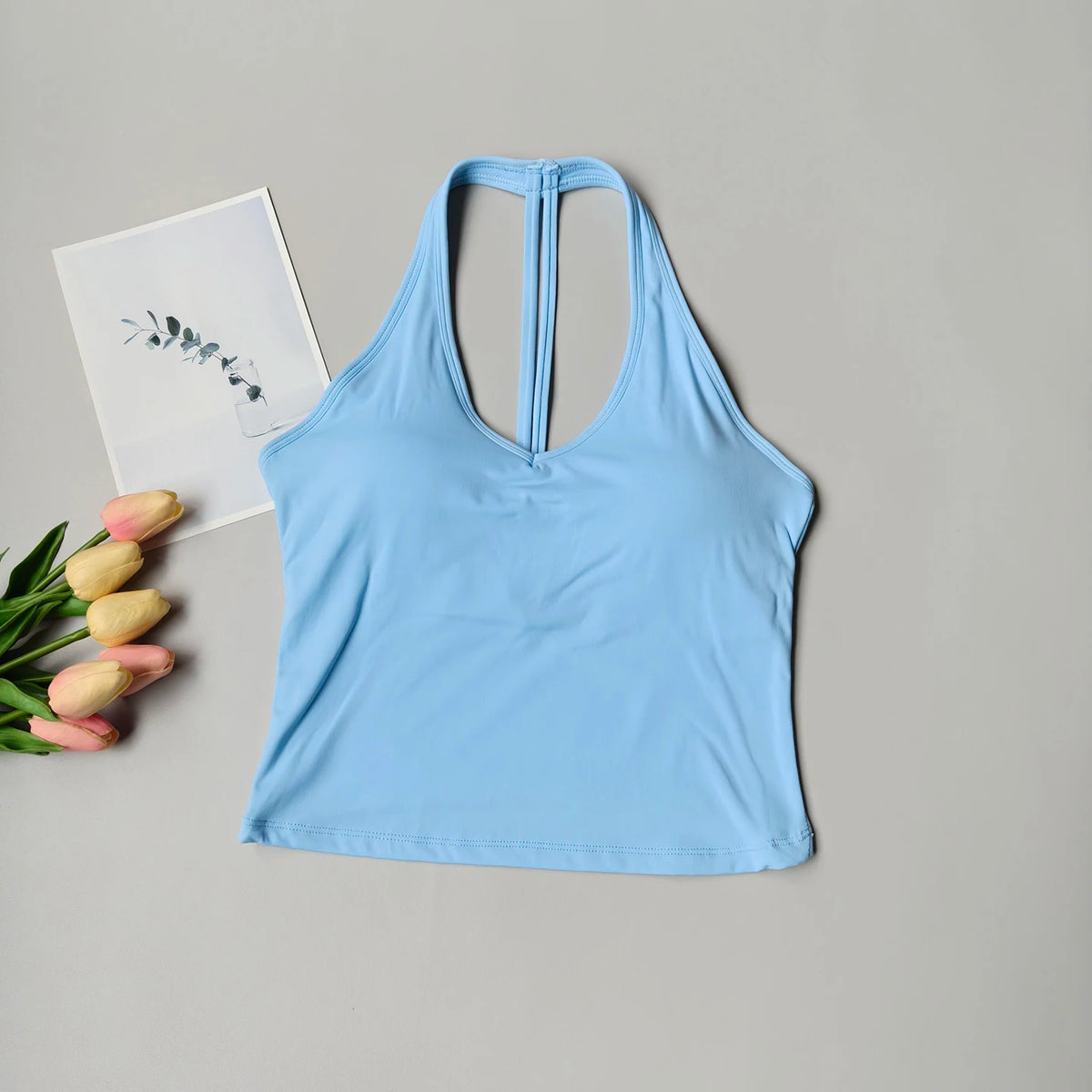 Sujetador Deportivo con Cuello en V | Yoga, Running y Fitness
