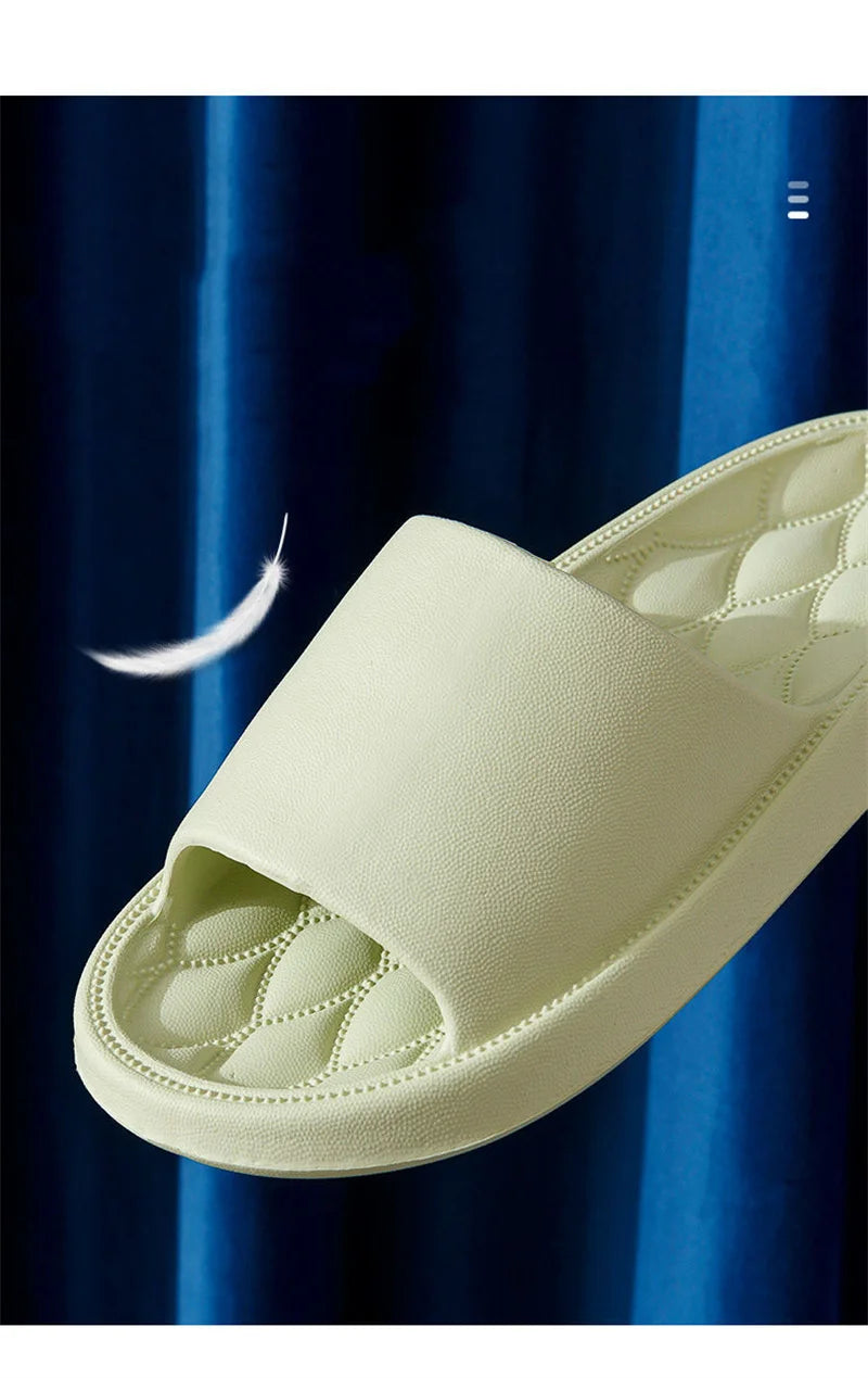 Chanclas antideslizantes para el baño, sandalias suaves de rana de dibujos animados, playa, Verano