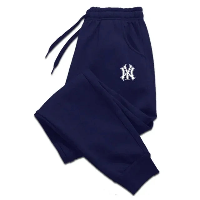 Pantalones de chándal para correr para hombre, ropa deportiva transpirable, informal, de algodón, para Otoño e Invierno