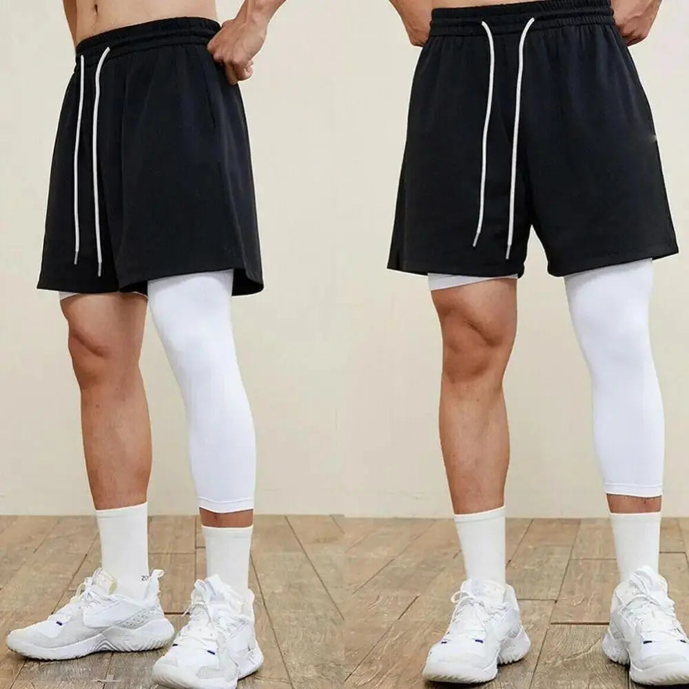 Medias de baloncesto de una pierna, mallas deportivas, mallas de baloncesto transpirables de una sola pierna, secado rápido, absorbe el sudor