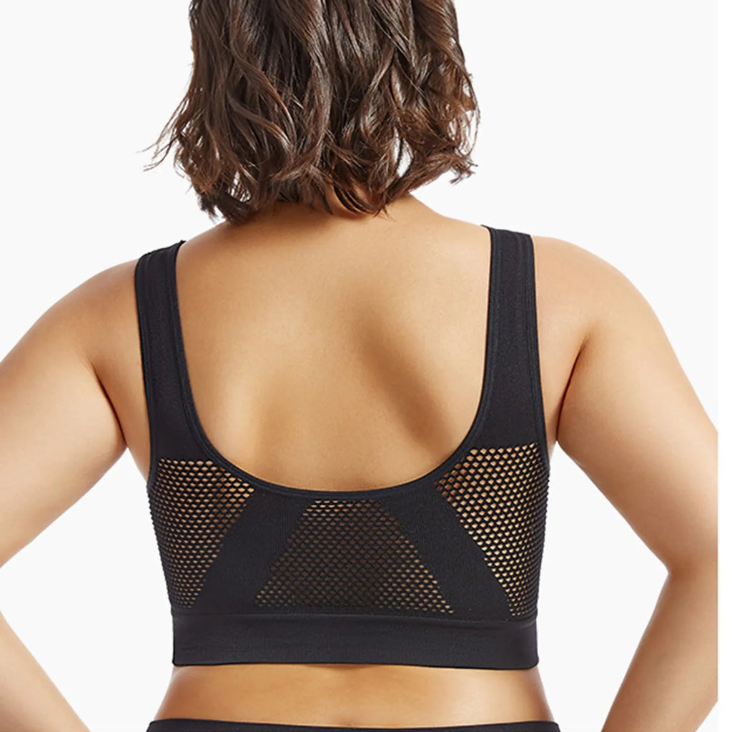 Parte de atrás bonita, Sujetador deportivo a prueba de golpes para correr, Fitness, colección superior antiflacidez, soporte suave, chaleco de Yoga de alta resistencia para mujer