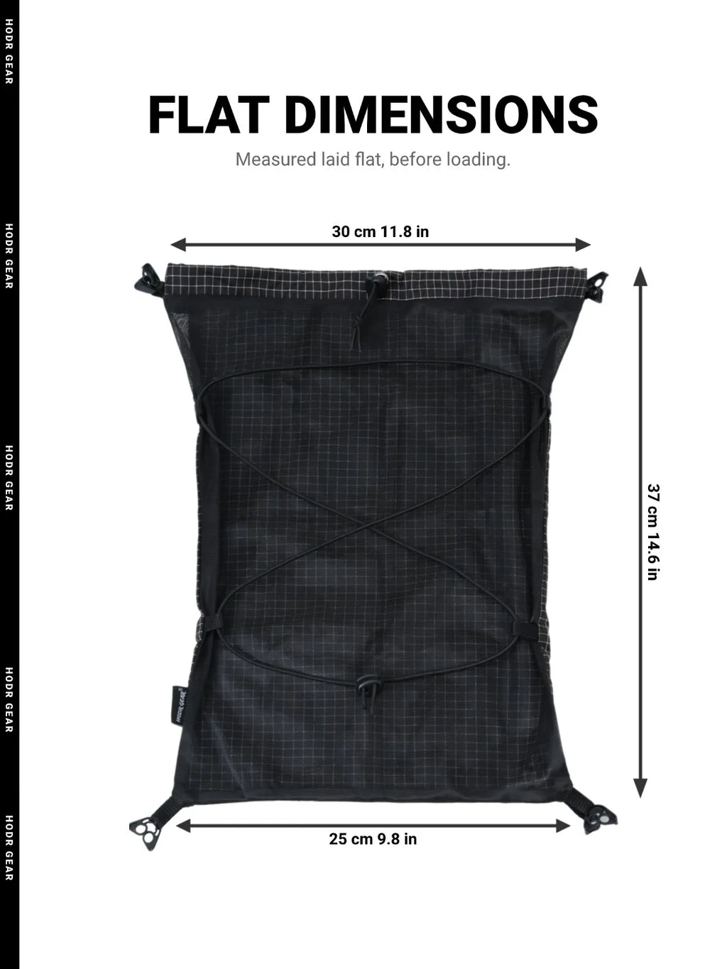 [HODRGEAR] Mochila Modular Kangaroo Pouch Expandible 6L Ultraligera 58g Gridstop para Senderismo y Trekking UL Gear Beaver Tail