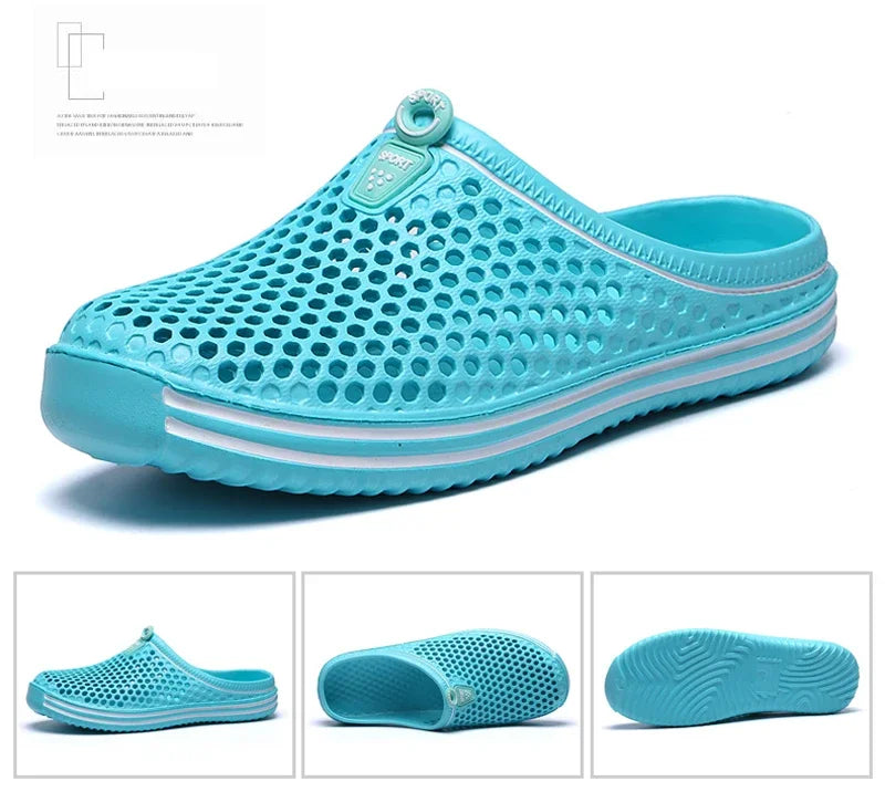 Sandalias cómodas para piscina para hombre, Zapatos de playa al aire libre de verano, zuecos de jardín sin cordones, zapatillas informales para ducha de agua, Zapatos Unisex